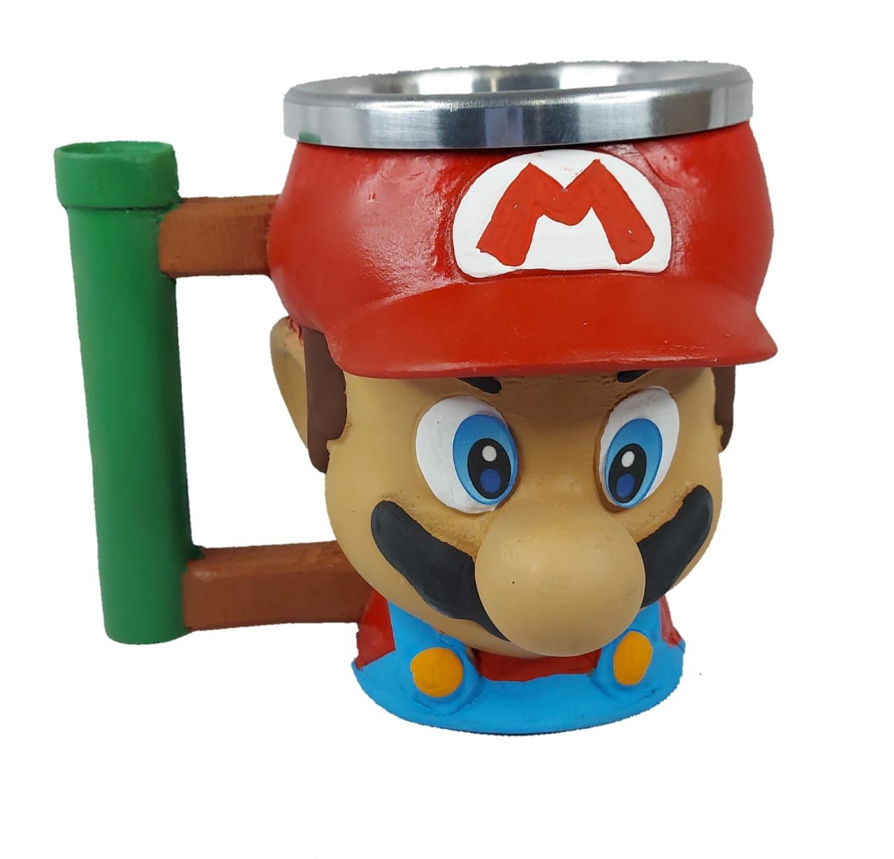 Caneca/Copo Super Mario Bros Resina 3D Jogo Mario