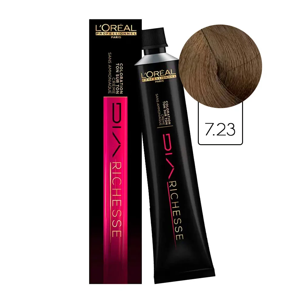 Tonalizante Richesse 7/0 80gr + Revelador 9 Vol. 120ml Loréal em