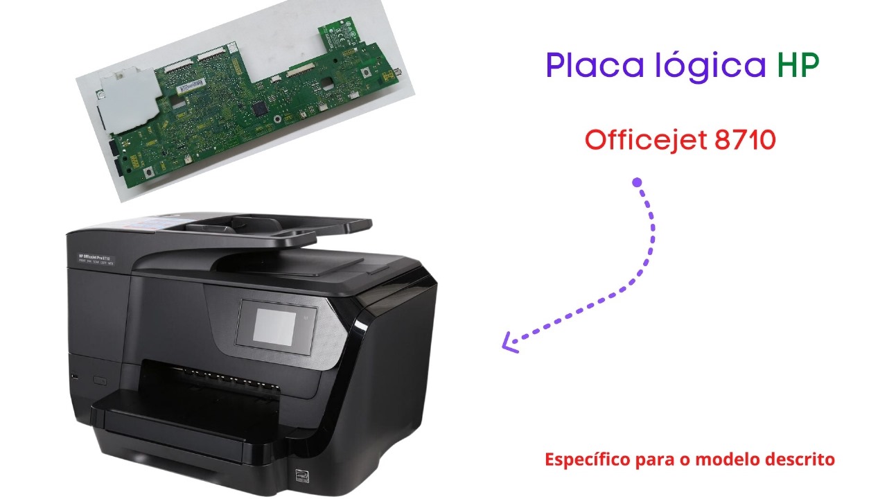 PLACA LOGICA HP OFFICEJET 8710 - lojaimprexcopy.com.br