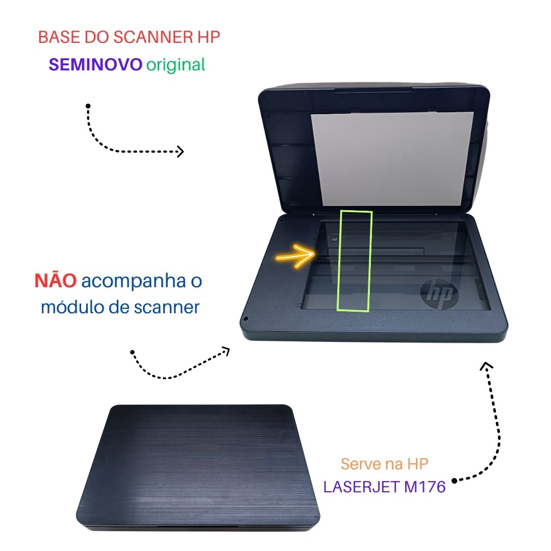 BASE DO SCANNER C/ VIDRO HP LASERJET M176 (SEM SCANNER ...