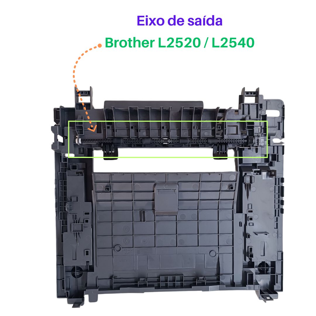 EIXO DE SAÍDA DO PAPEL BROTHER L2520 L2540 L2740
