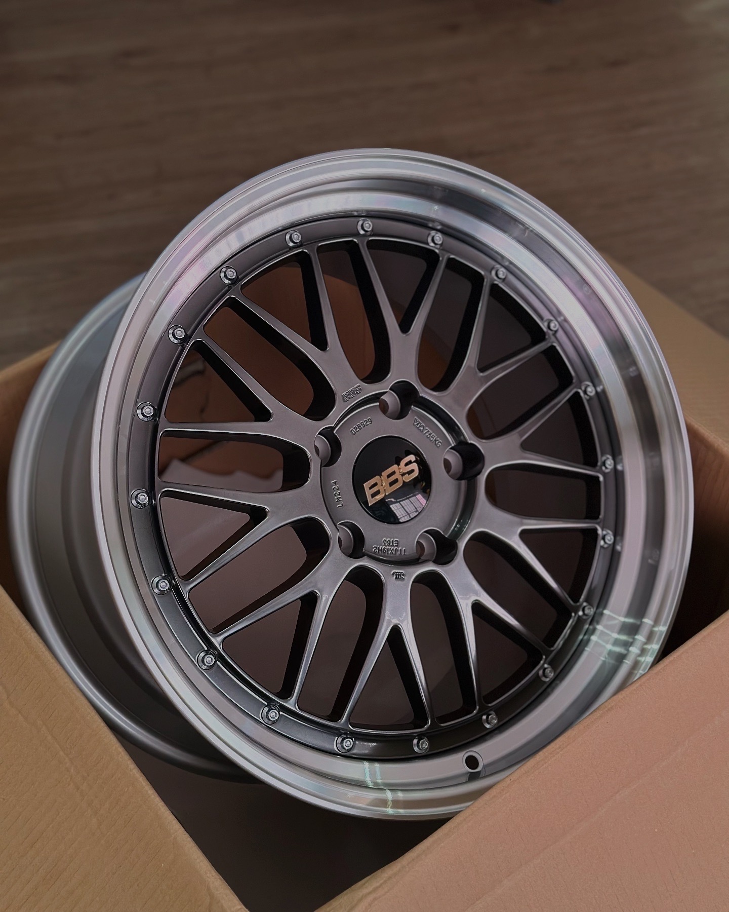 BBS RI-A 18x11 5x130 ET50 CB71.6 Diamond Black Wheel main image 1