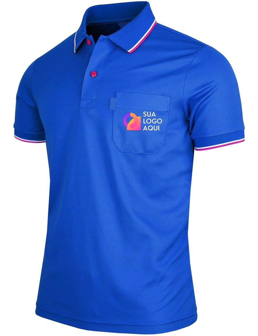 Camiseta gola polo masculina com ou sem bolso - Uniformes Profissionais
