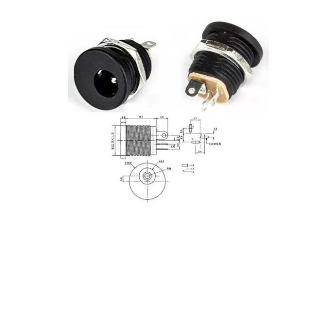 Cable Pigtail De Alimentación DC, Conector Macho... – Grandado