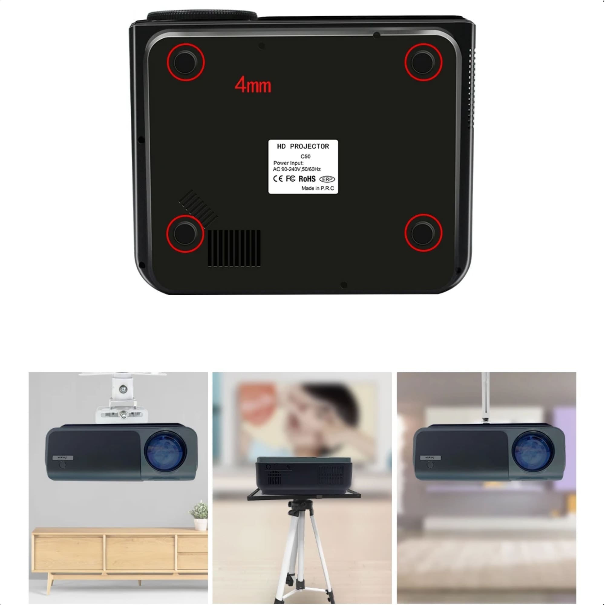 Projetor Everycom R15A 6800 Lumens Espelhamento Wifi - Urban Gate