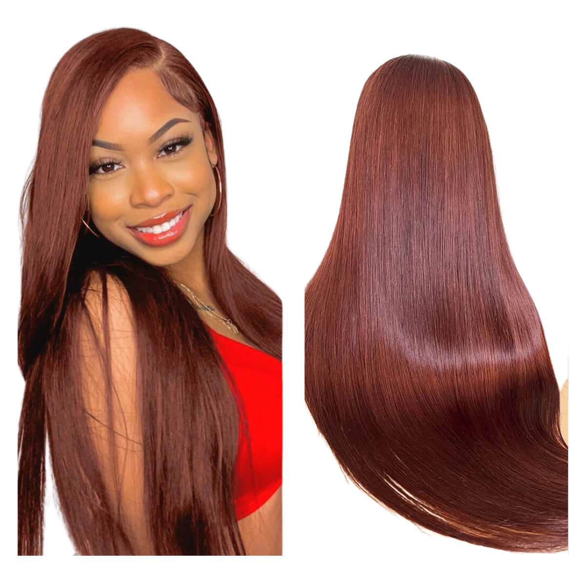Lace Front 100% Cabelo Humano Liso 60 Cm