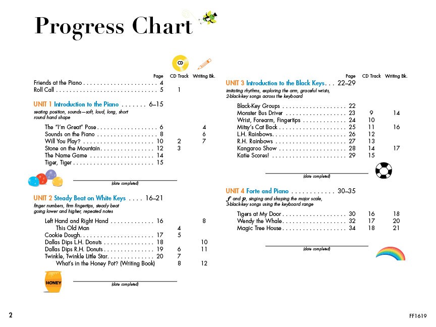 MY FIRST PIANO ADVENTURE - LESSON BOOK A WITH AUDIO ONLINE Piano Level ...