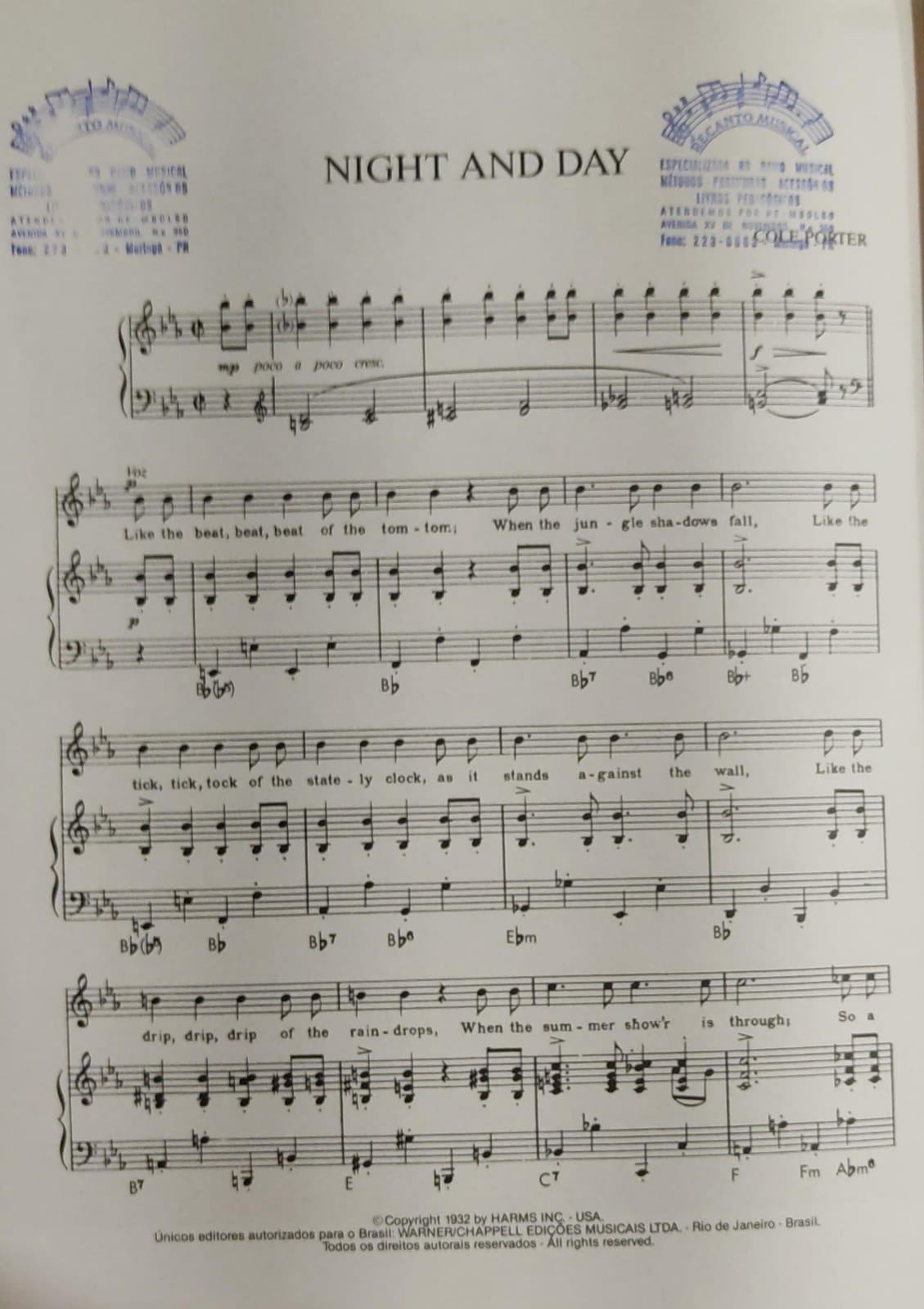 NIGHT AND DAY Partitura Para Piano E Canto Cole Porter Recanto night-and-day-partitura-para-piano-e-canto-cole-porter-recanto