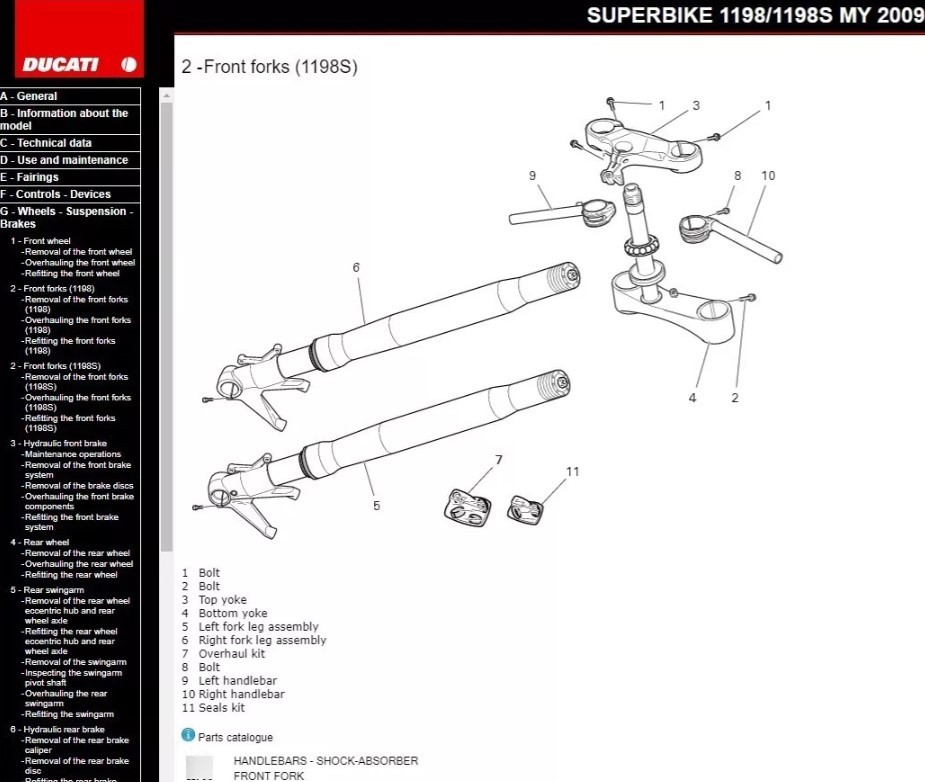 Support De Béquille Pour Ducati 1198 (2009-2011) - Occasion En état Opérationnel