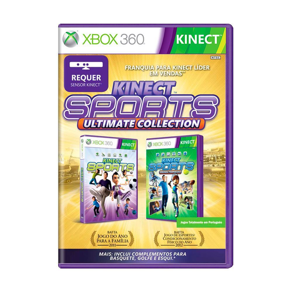 USADO: Sensor Kinect Xbox 360 + 2 Jogos Kinect