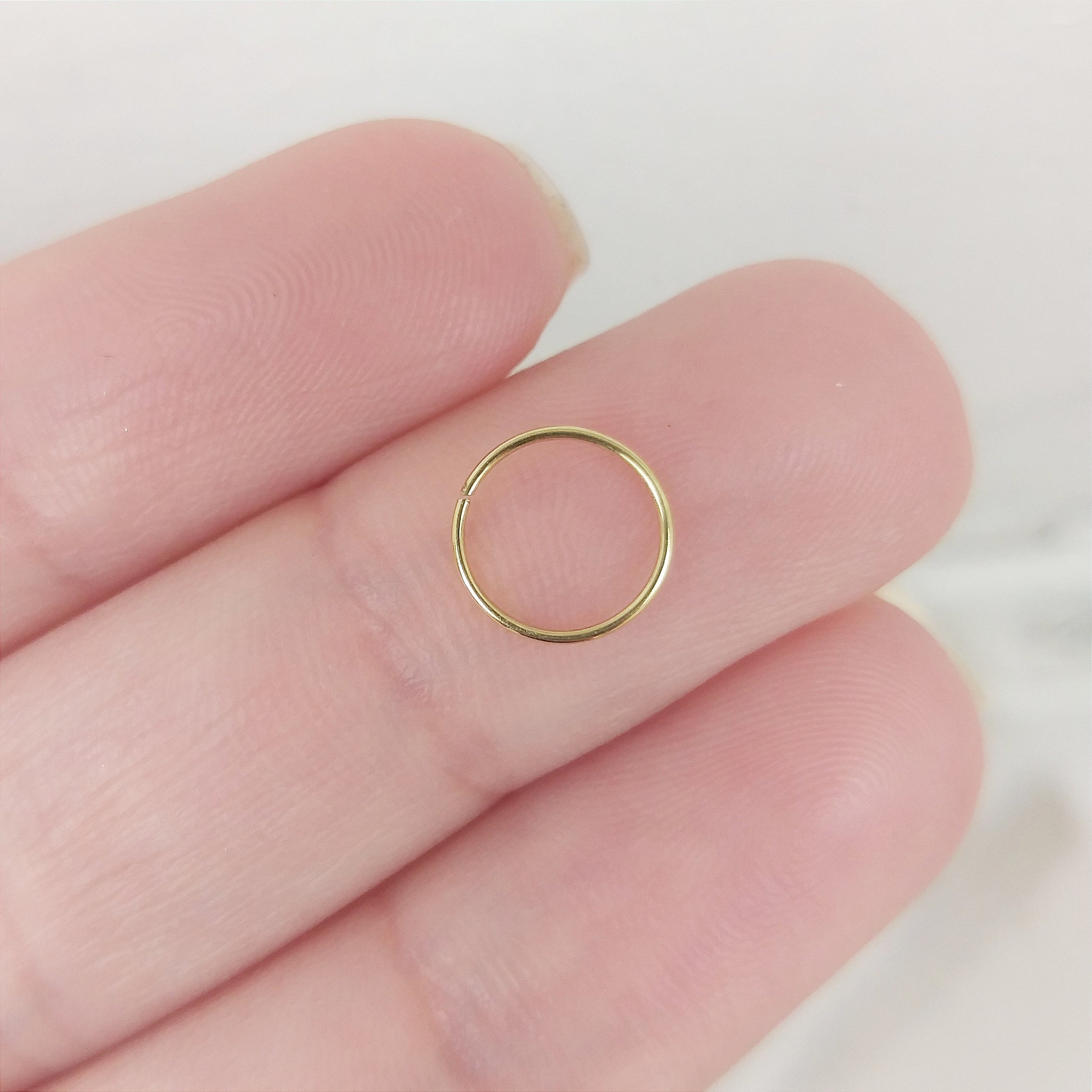 Piercing D-Ring, Ouro18K