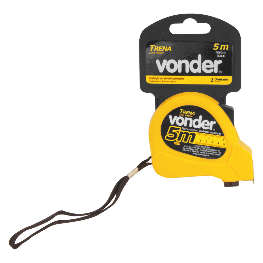 TRENA DE AÇO 5 M X 19 MM VONDER - Chimas - Loja de Lixas e Fitas Adesivas