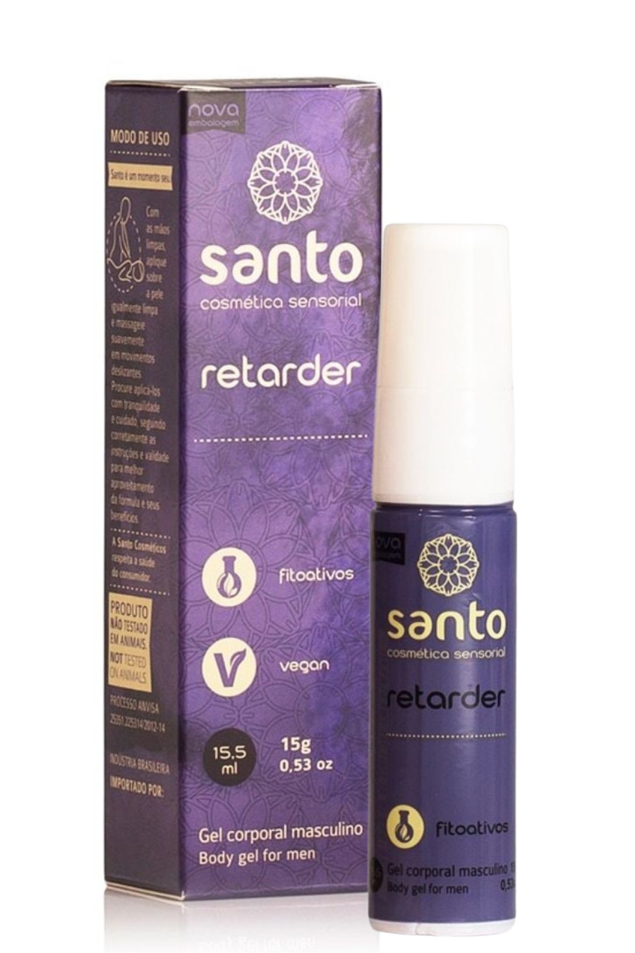 GEL RETARDANTE RETARDER VEGANO SANTO 15G (RETARDA A EJACULAÇÃO) Liberté Piracicaba