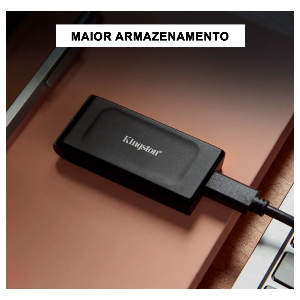 Ssd Externo Kingston 2Tb XS1000 USB 3.2 Gen2 - Microcwb