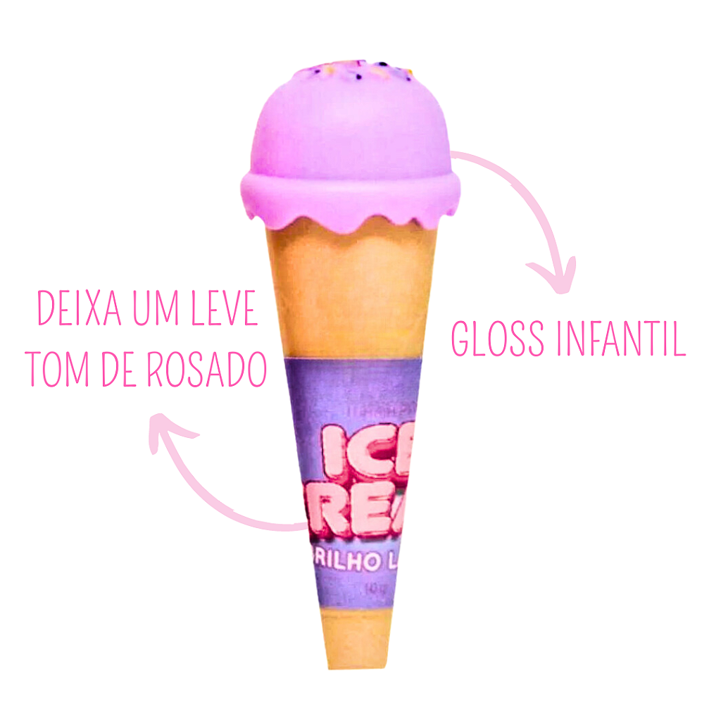 Pink 21 Gloss Sorvetinho Rosa Magic Gloss Ice Cream Taste