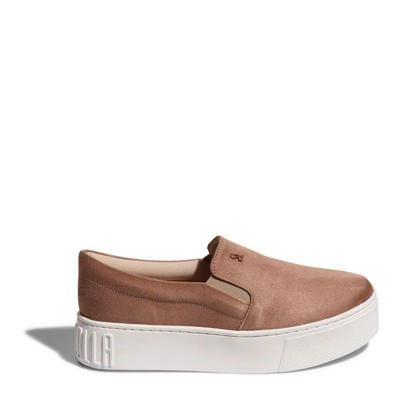 TENIS SANTA LOLLA SLIP ON SUEDE SOLA ALTA BACKED Lojas Trend