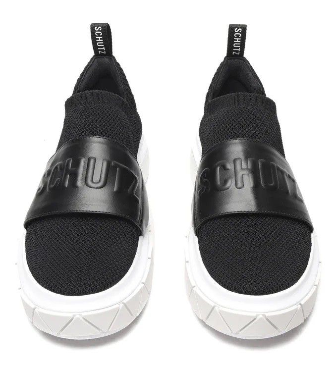 TENIS SCHUTZ KNIT NAPPA - PRETO - Lojas Trend