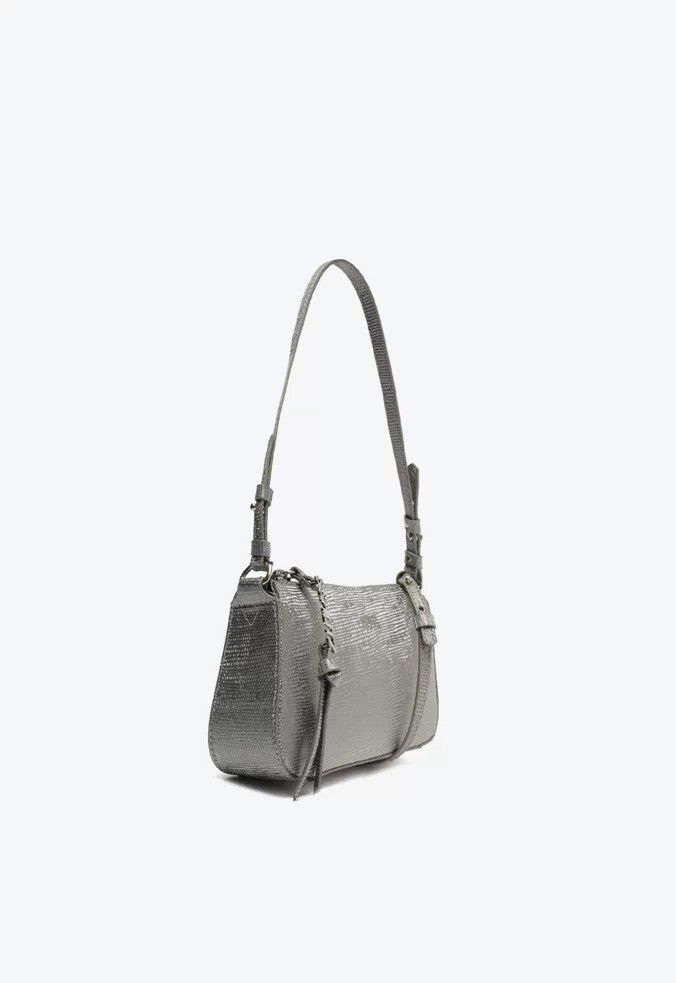 BOLSA SCHUTZ SAFFIANO PHUKET OTHER PEQUENA - GRAFITE - Lojas Trend