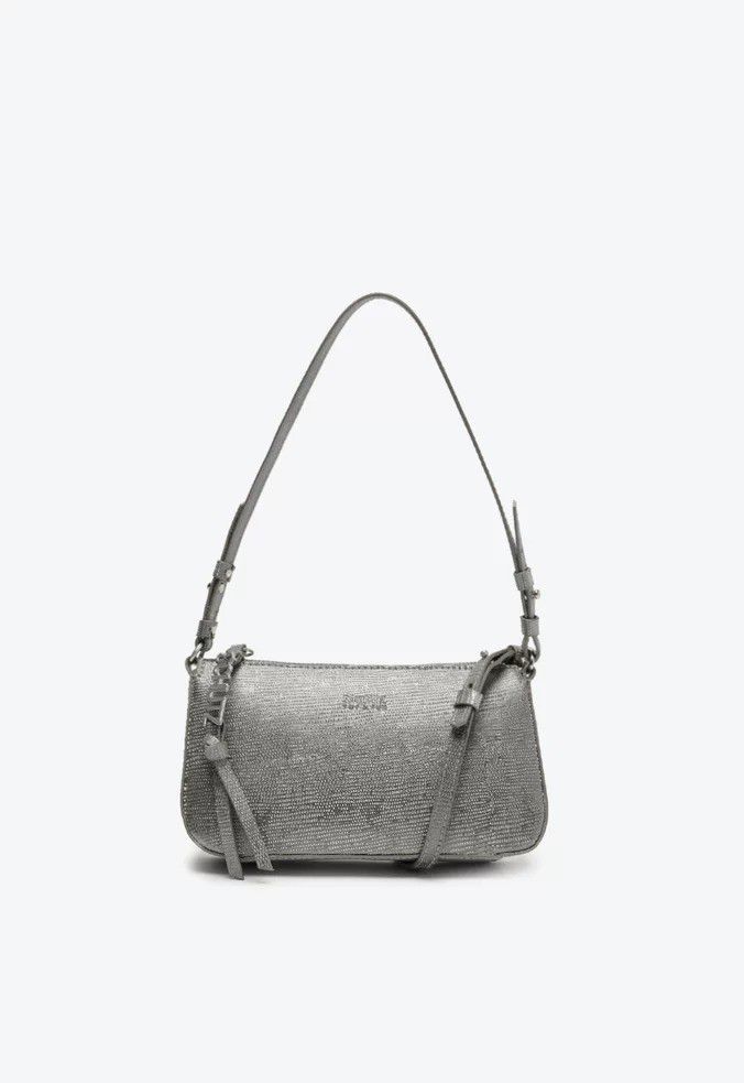 BOLSA SCHUTZ SAFFIANO PHUKET OTHER PEQUENA - GRAFITE - Lojas Trend