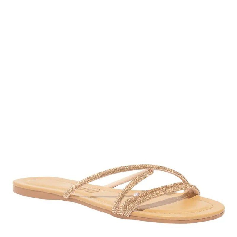 RASTEIRA SANTA LOLA NAPA TIRAS CRUZADAS- STRASS BRILHO - Lojas Trend