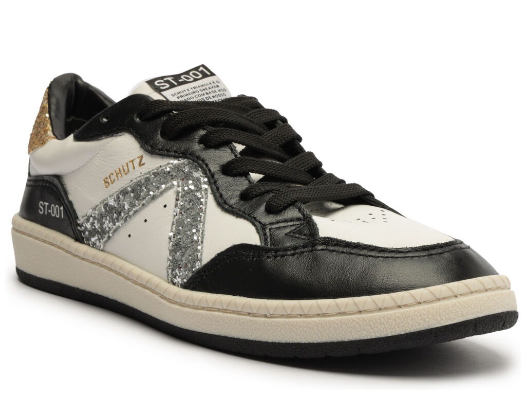 TENIS SCHUTZ ST 001- PRETO PRATA Lojas Trend