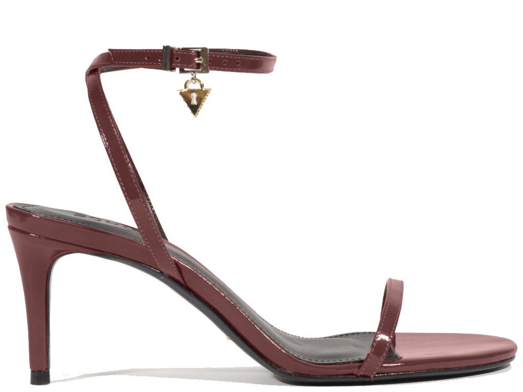 SANDALIA SALTO MEDIO COURO SCHUTZ VINO Lojas Trend