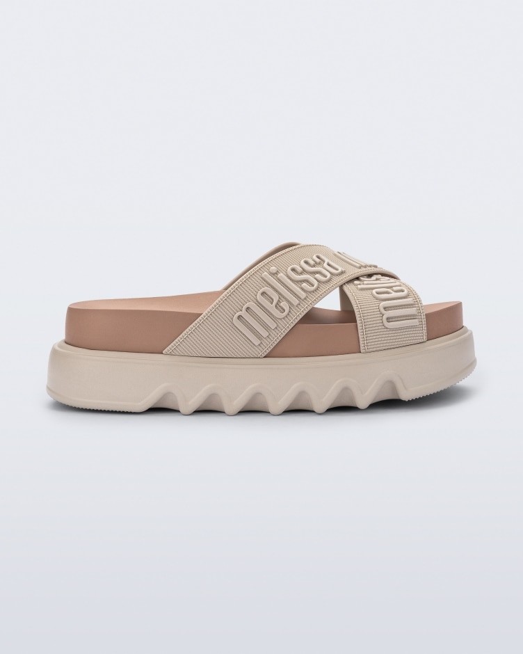 メルモチ MELISSA CROSS M-LOVER PLATFORM BEGE - Lojas Trend