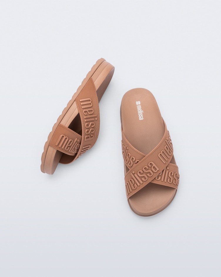 MELISSA COZY SLIDE M-LOVER II MARROM - Lojas Trend
