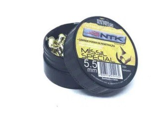 Chumbinho Míssil Special 5,5 mm Nautika Tático - 100 peças - ILHA