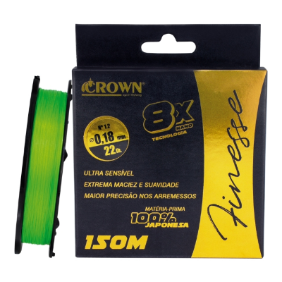 Linha Multifilamento Crown Finesse 8X - 150m - ILHA DA PESCA