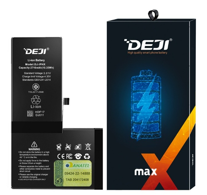 iPhone X 256GB バッテリー90% Bateria Apple iPhone X Deji - X3 Distribuidora - Peças Premium e