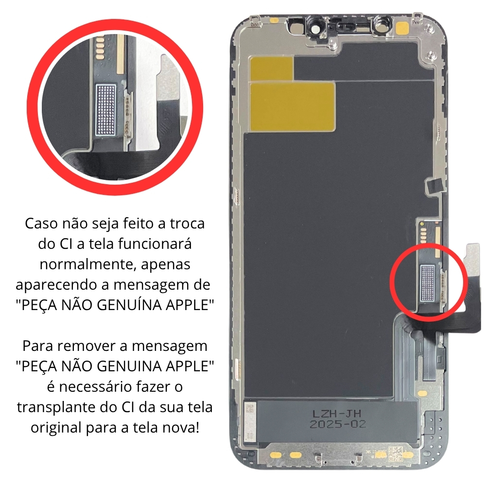 Frontal Tela Display iPhone 12 / iPhone 12 Pro Incell (Troca Ci