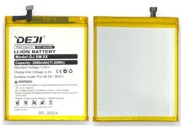 Batteria Xiaomi Mi 9 XIAOMI BATTERIA LITIO INTEGRATA ORIGINALE BN31 BULK PER MI 5X - MI A1 Batteria Xiomi Redmi Note 3 - Foto 10