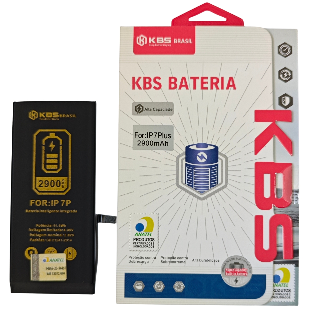 Bateria Apple iPhone 7 Plus KBS - X3 Distribuidora - Peças Premium