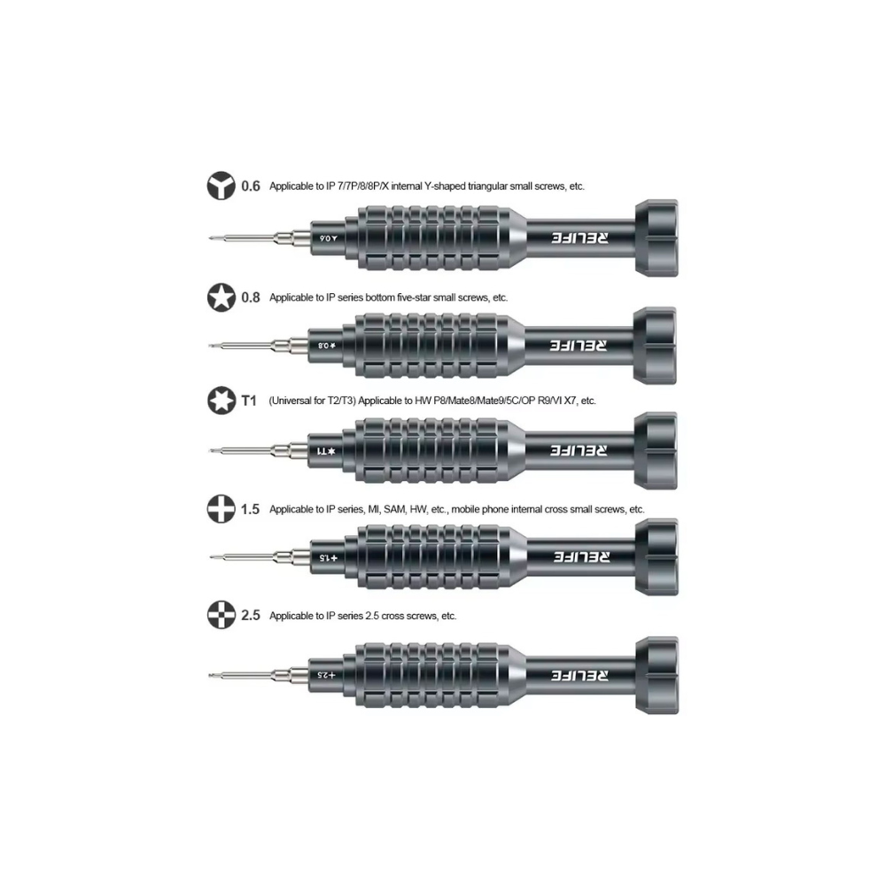 Kit com 5 Chaves Steel King Relife RL-730A - X3 Distribuidora