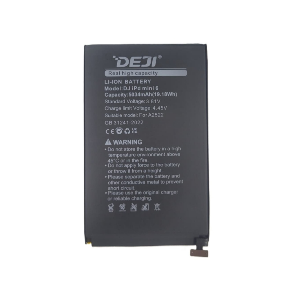 Bateria Apple iPad Mini 6 (5034 mAh) Deji - X3 Distribuidora
