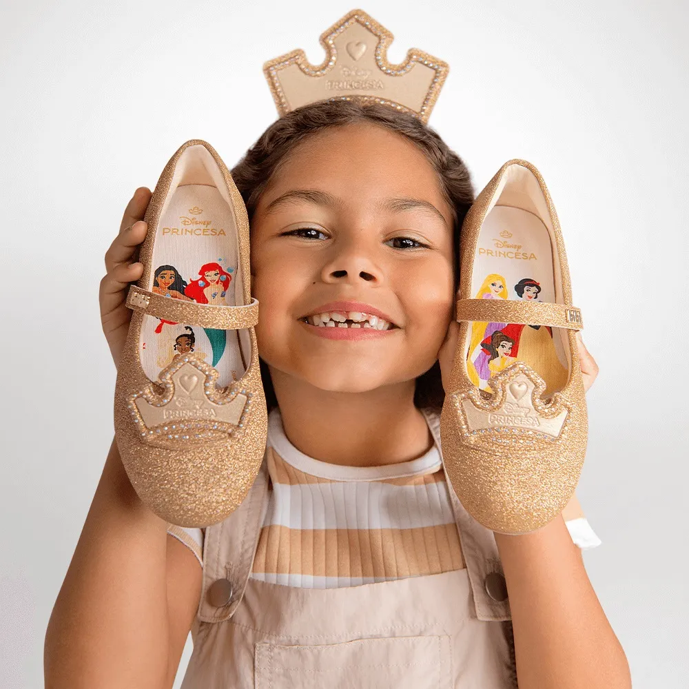 Sapatilha Infantil Bibi Ballerina Basic Princesas da Disney - Ju