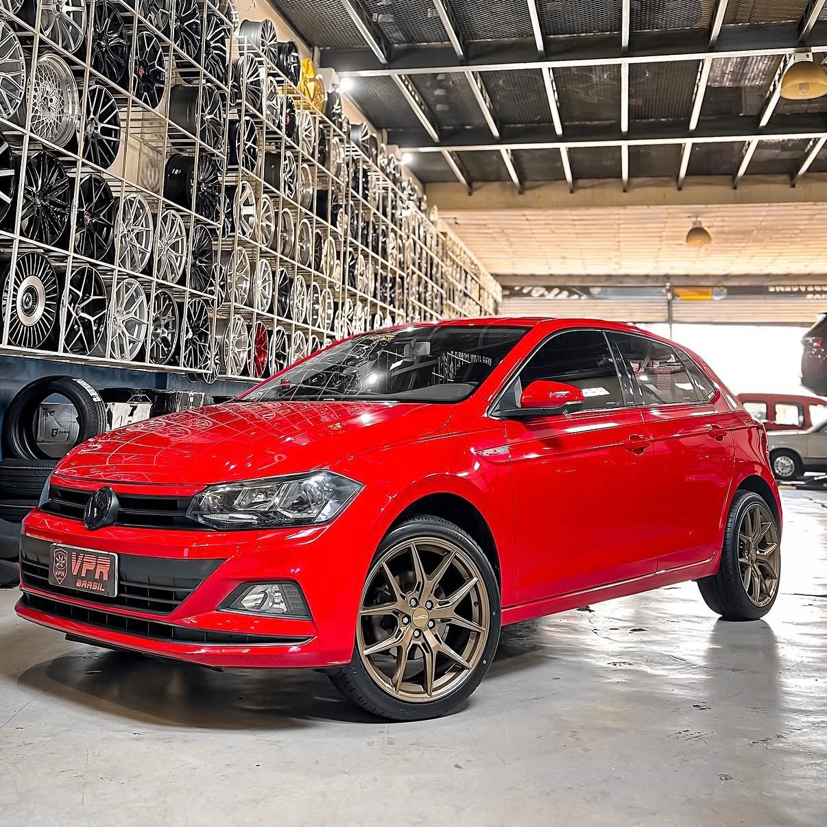 Jogo de Rodas Bar B.A.R Sampson Aro 18 5x112 5x100 Audi A3 Polo Nivus Virtus Tcross Golf Jetta Mercedes Bronze