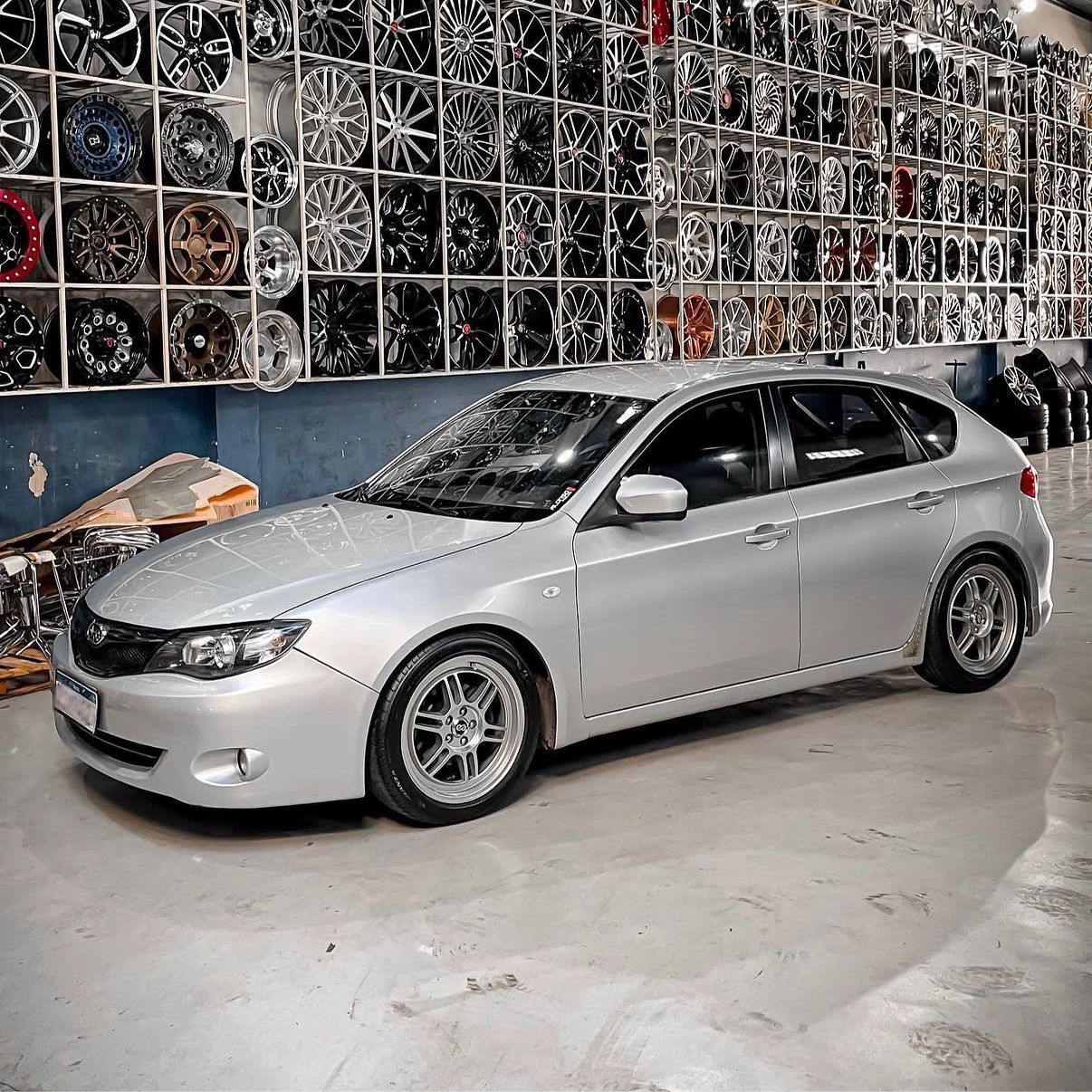 Jogo de Rodas Enkei RPF1 JDM Aro 17 5x100 Subaru Impreza WRX STI Polo Virtus Nivus Tcross Prata
