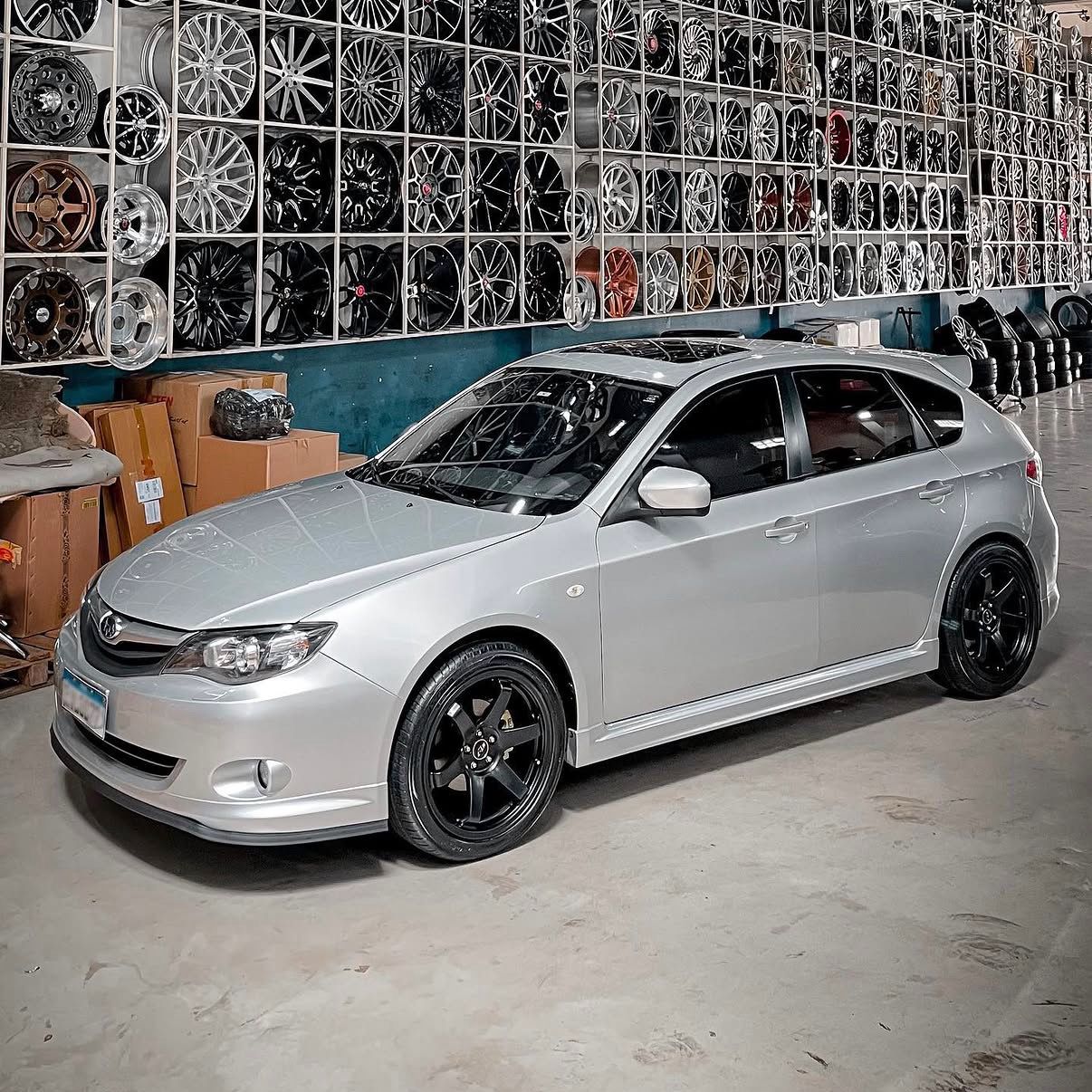 Jogo de Rodas Rays TE37 GT7 Concava JDM Aro 18 5x100 Subaru Impreza WRX STI Polo Virtus Nivus Tcross Prata
