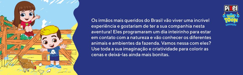 Livro - O livro de colorir Luccas e Gi na fazenda na Americanas Empresas