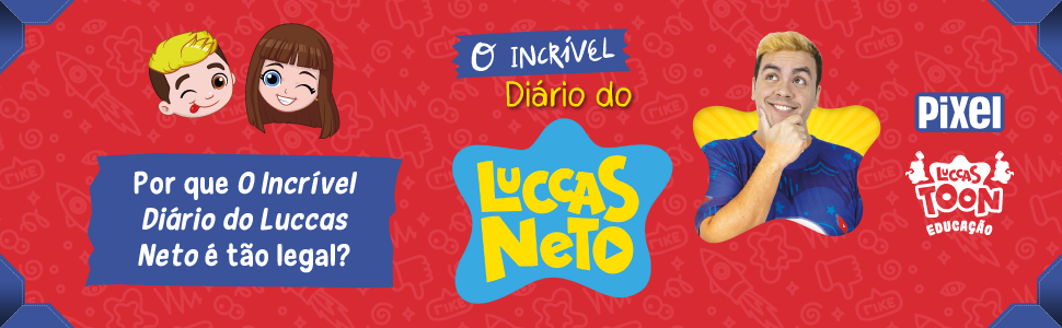 Luccas Neto Livro História Ilustrada + Boneco 15 cm - Pixel