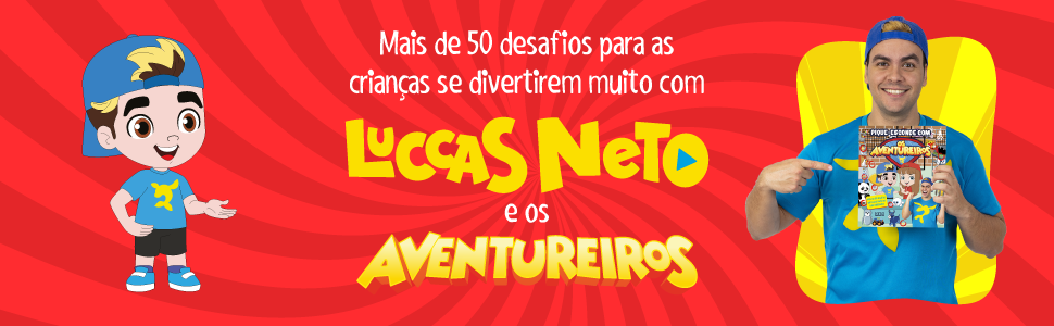 LIVRO INFANTIL LUCCAS NETO PIQUE ESCONDE COM OS AVENTUREIROS PIXEL