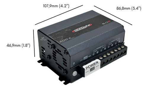 Módulo Amplificador Soundigital EVO6 400 WRMS 4 Canais 4 Ohms