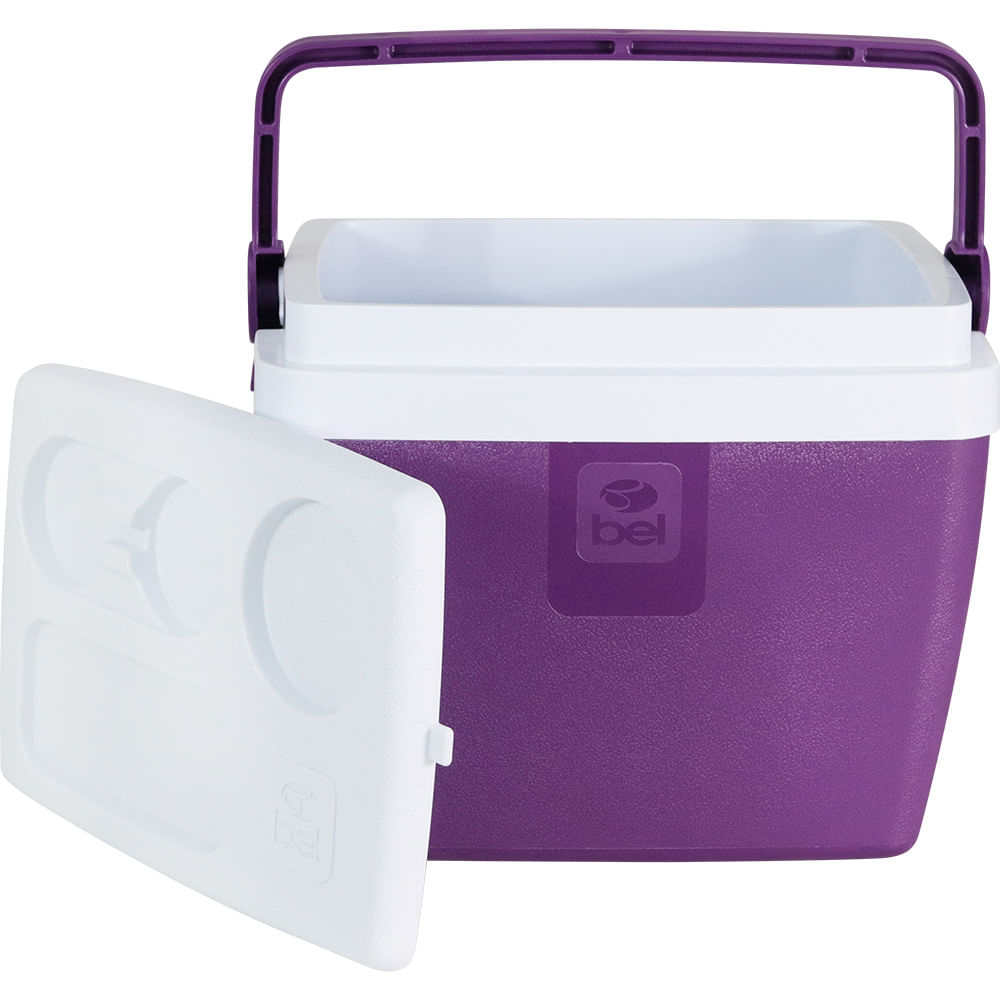 カジタックス XB12L 73x Caixa Térmica Cooler 12 Litros 13 Latas Com Alça Roxa Açaí