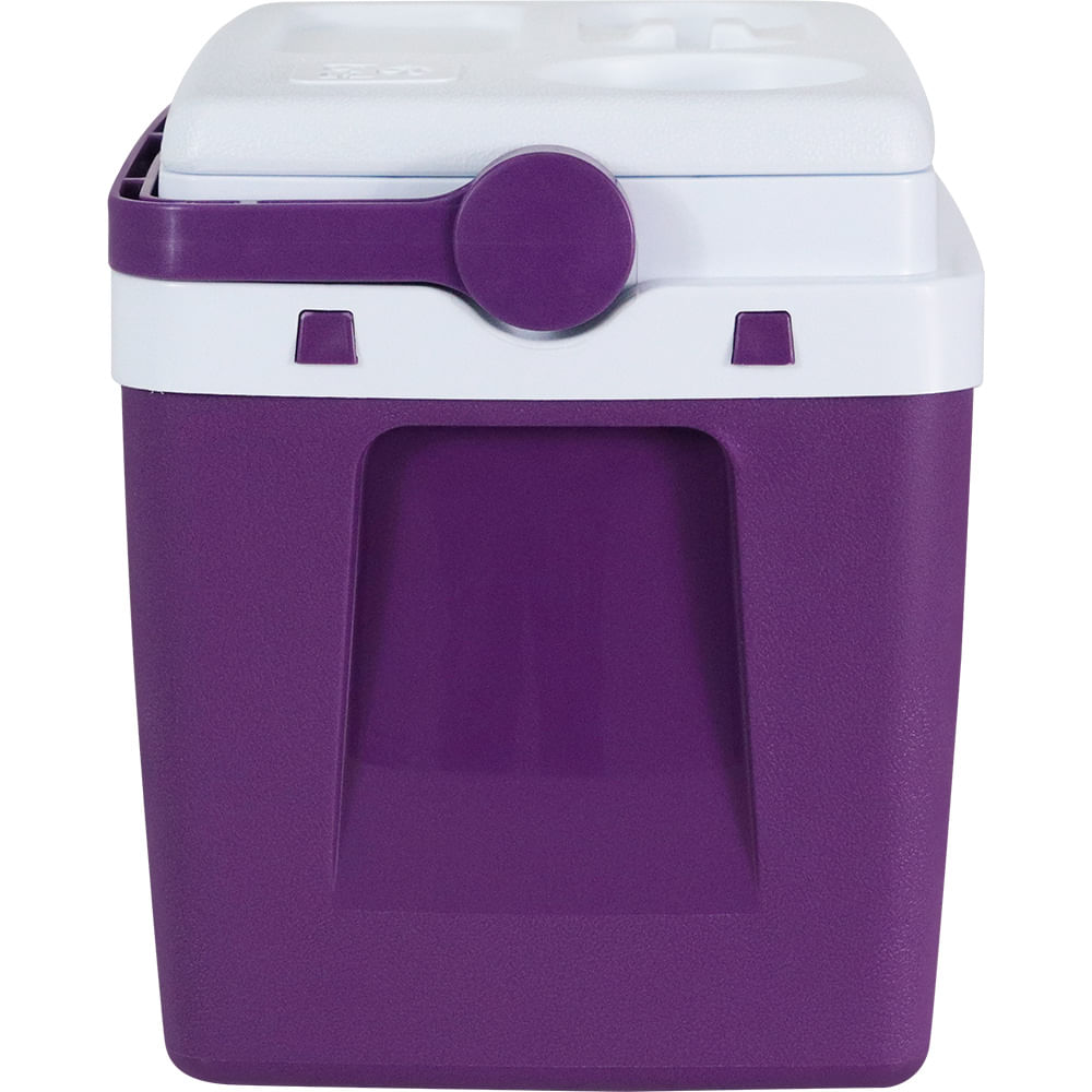 47x Caixa Térmica Cooler 12 Litros 13 Latas Com Alça Roxa Açaí
