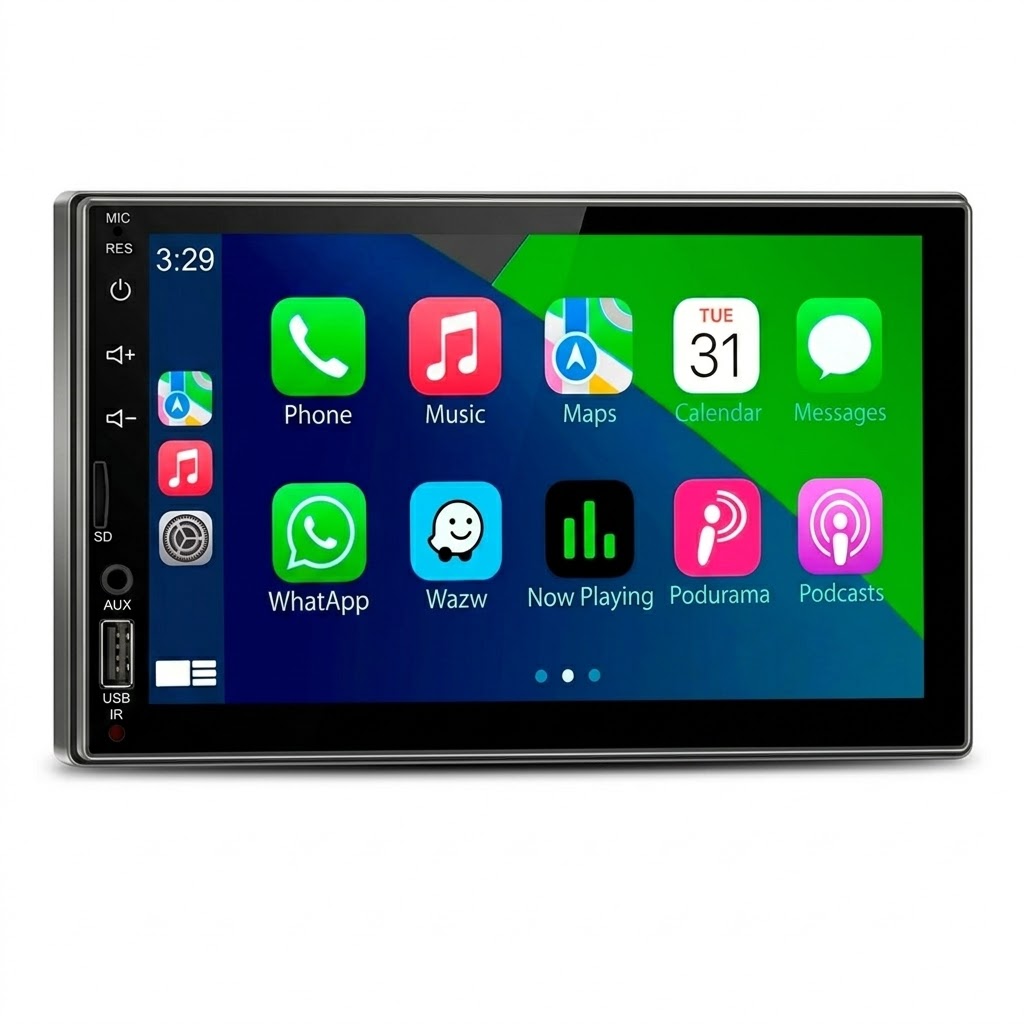 Car Multimedia Player DP05 本体 Central Multímidia MP5 Player LCD 7 Polegadas Com Microfone