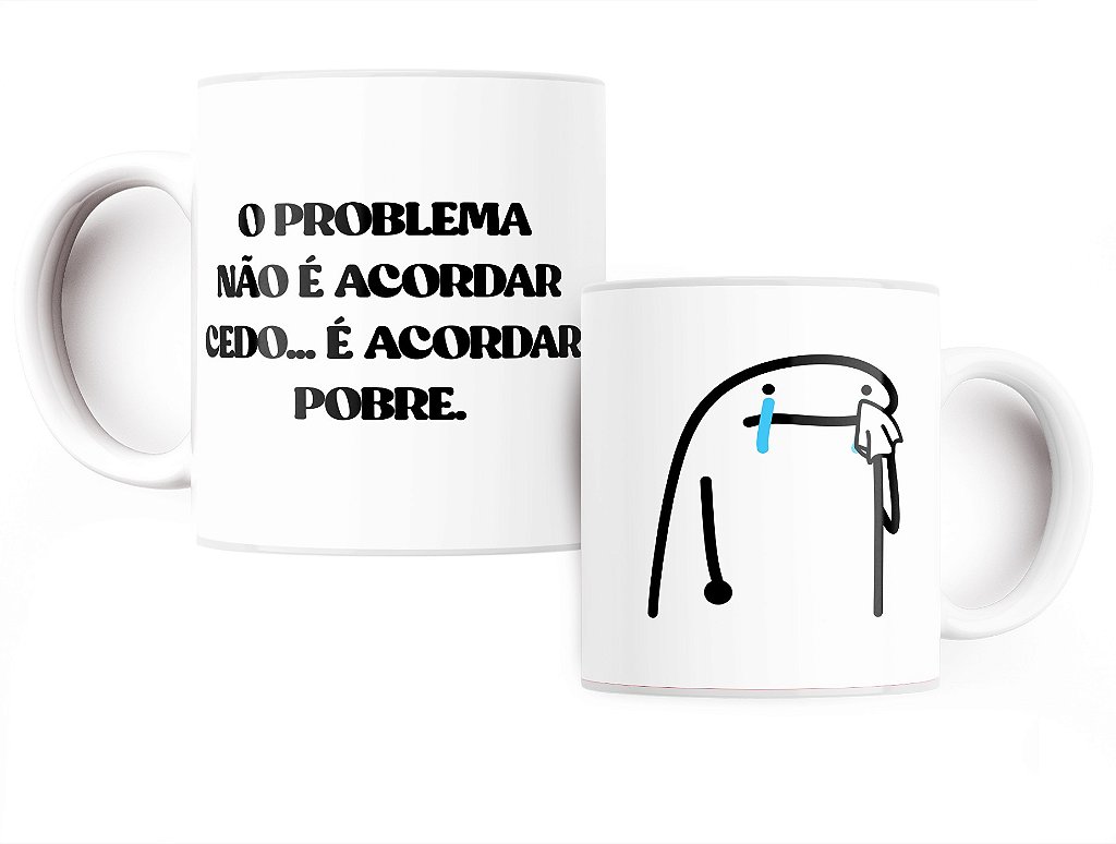 CANECA PORCELANA FLORK FRASES BENTO MEME