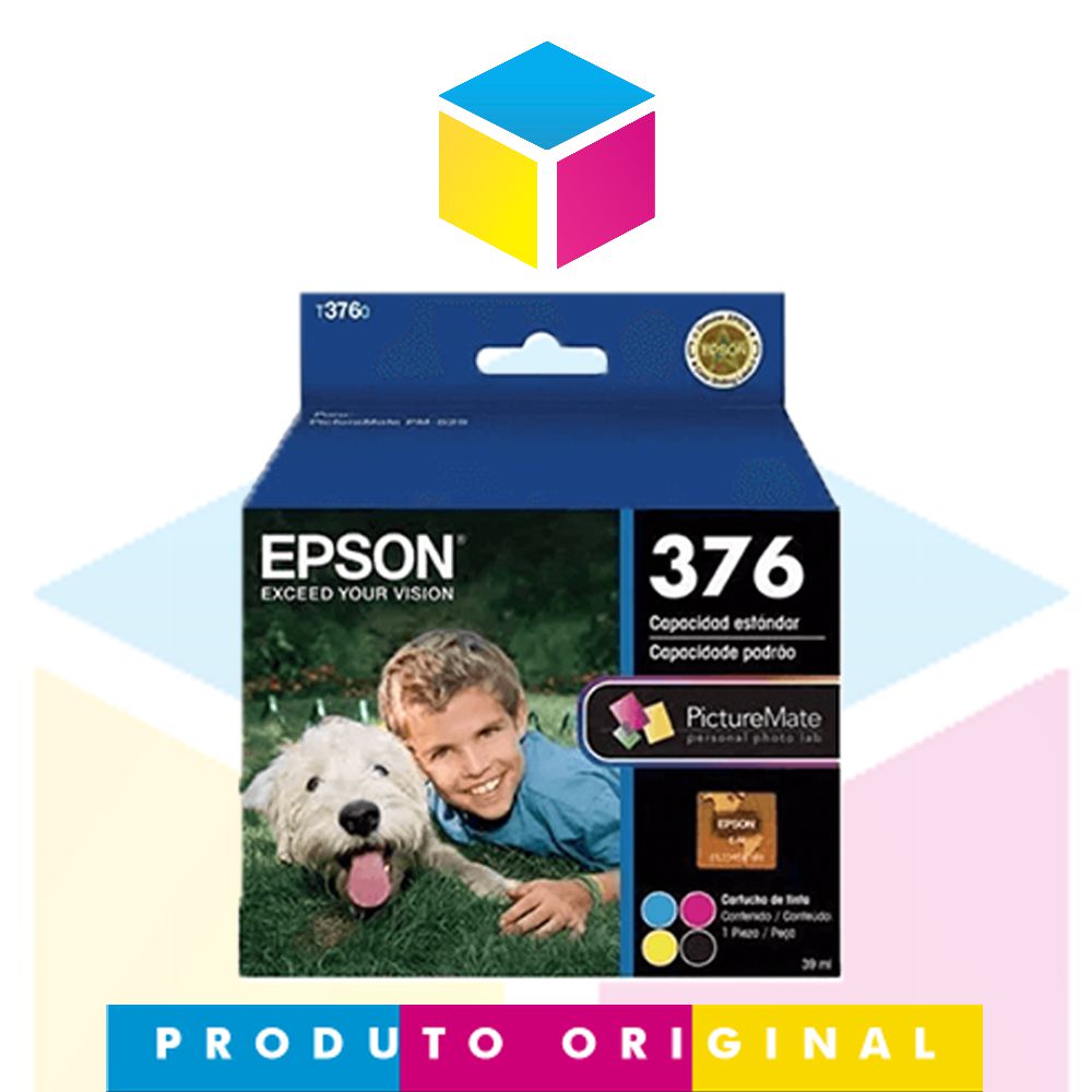 Cartucho de Tinta Fotográfico Epson T 376 T 376020 4 Cores - THS