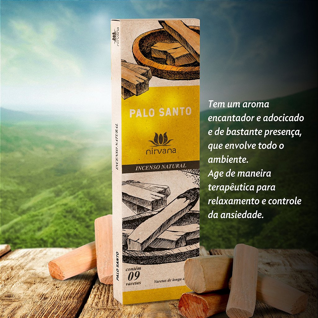 Incenso Palo Santo In Natura 50g em Relaxar e Meditar